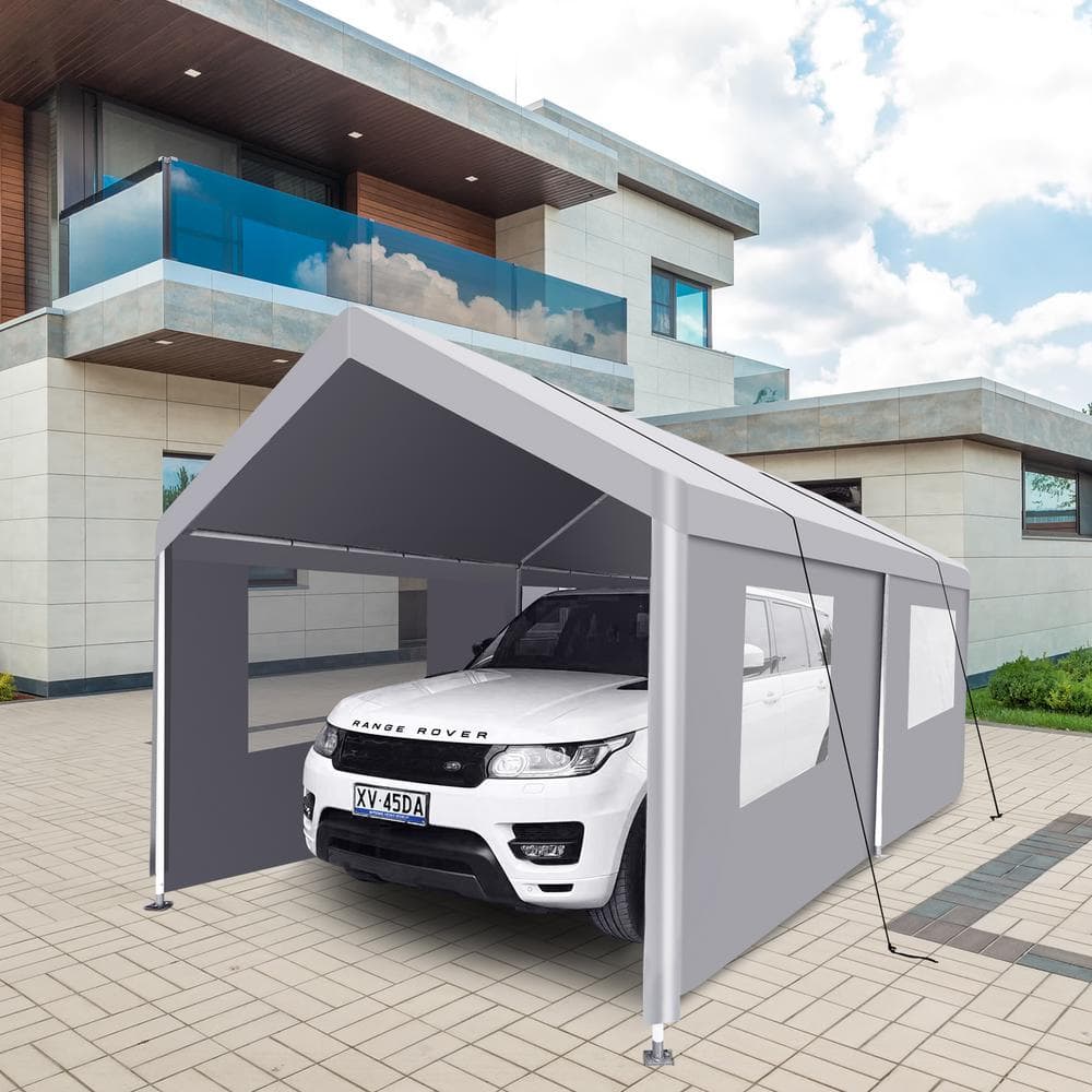 10 ft. x 20 ft. Outdoor Heavy-Duty Portable Carport Garage Tent for Outdoor