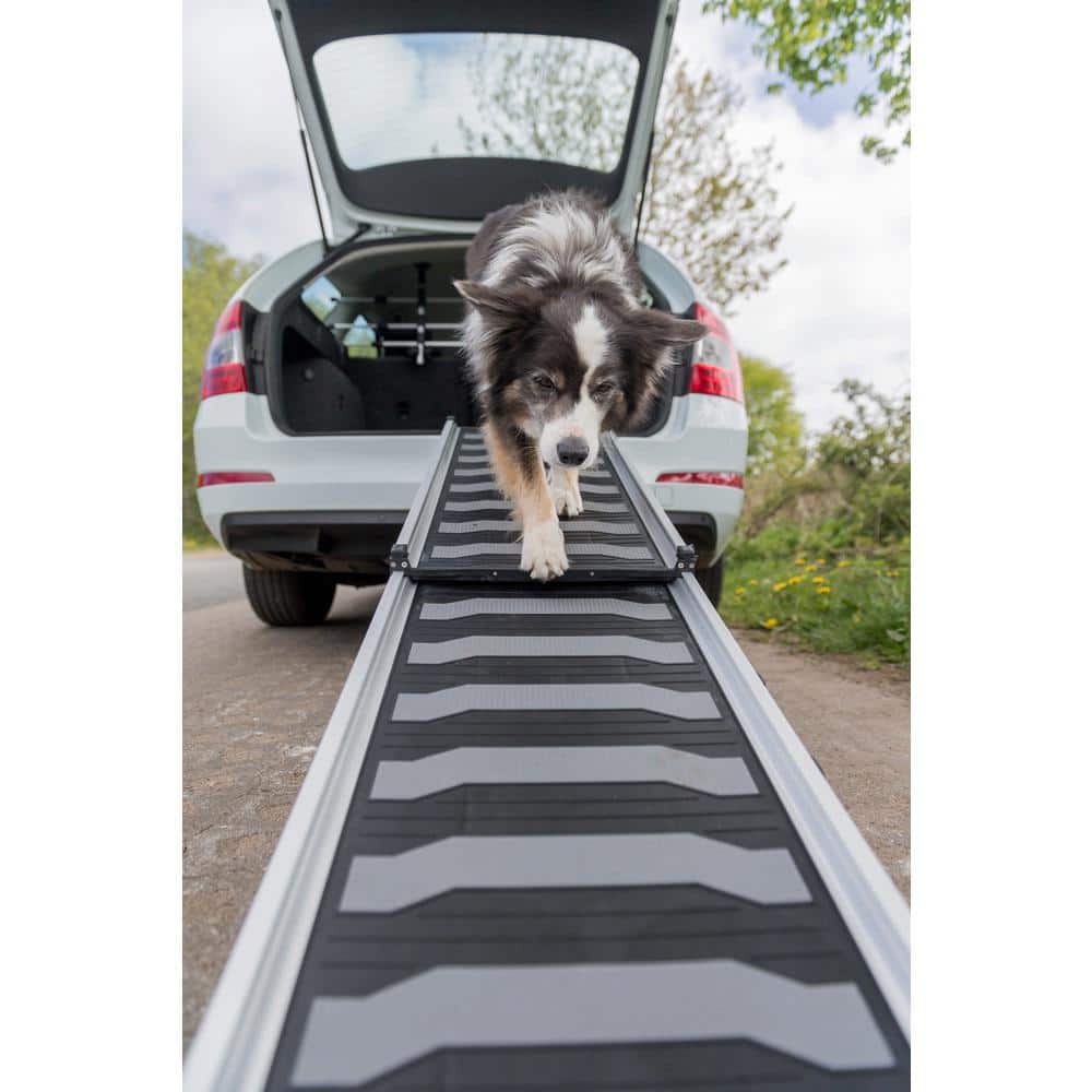Heavy Duty 69" Telescoping Aluminum Pet Ramp with Rubber Treads
