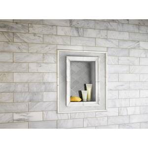Arabescato Carrara 4 in. x 12 in. Honed Marble Floor and Wall Tile (5 sq. ft./case)