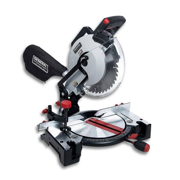 General International 10 in. 15 Amp Compound Miter Saw with Laser Guidance System