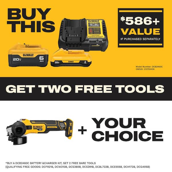 20V MAX XR Cordless Brushless 4.5 in. Slide Switch Small Angle Grinder with Kickback Brake (Tool Only)