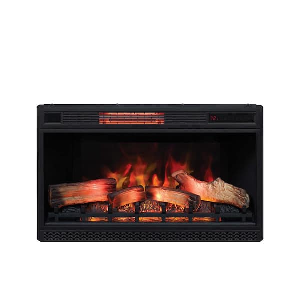 Classic Flame 32 in. Ventless Infrared Electric Fireplace Insert with Safer Plug