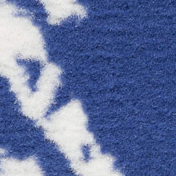 7' X 10' Pink and Ivory Abstract Distressed Non Skid Area Rug