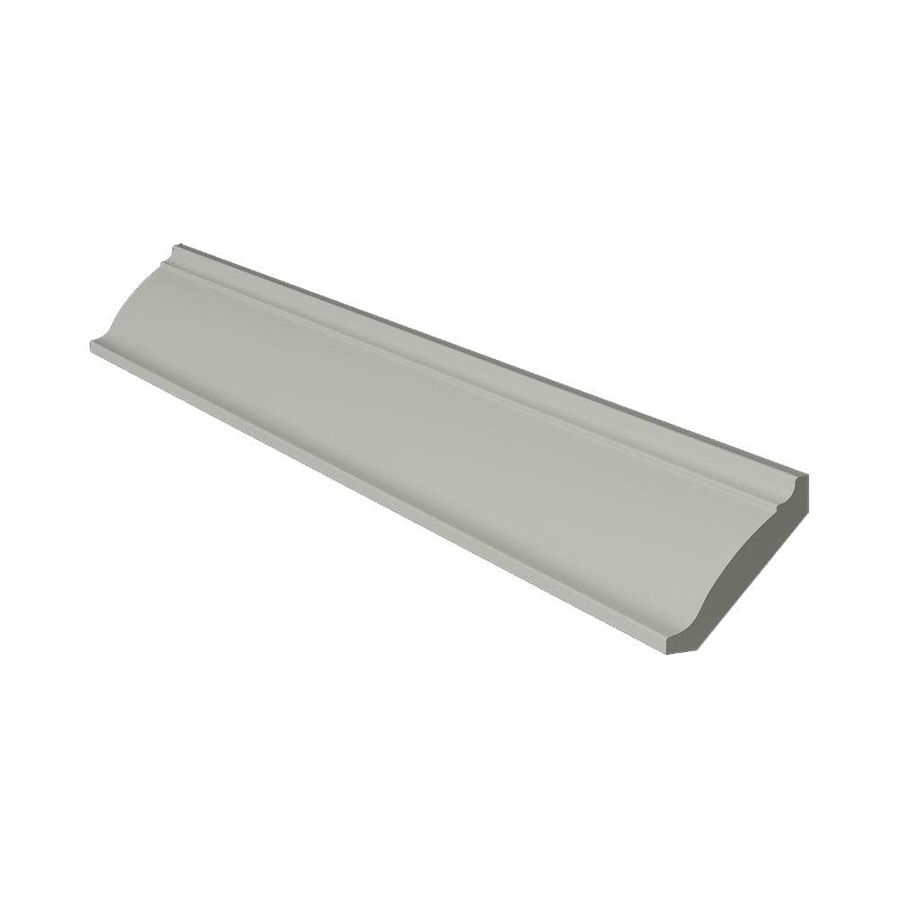 96 in. W x 0.8 in. H x 4.9 in. D in Laguna Grey Double Shaker Cove Crown Molding price history on PriceWatchPro