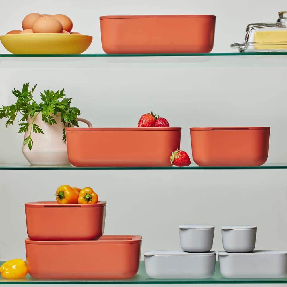 Perracotta 14-Piece Contemporary Glass Food Storage Set