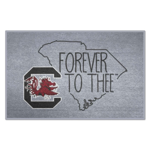 FANMATS South Carolina Gamecocks Southern Style Gray 1.5 ft. x 2.5 ft. Starter Area Rug