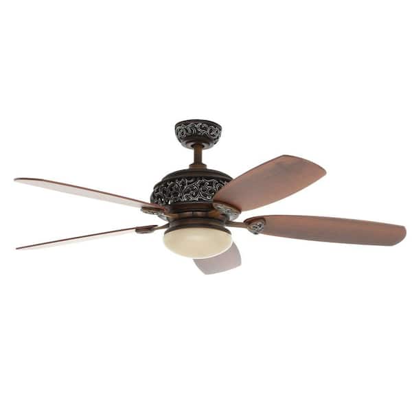 Indoor Caffe Patina Ceiling Fan With, Hampton Bay Vercelli Ceiling Fan 52 Inch Review