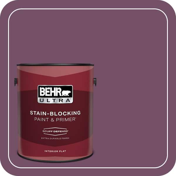 BEHR ULTRA 1 gal. #690D-7 Radicchio Extra Durable Flat Interior Paint & Primer