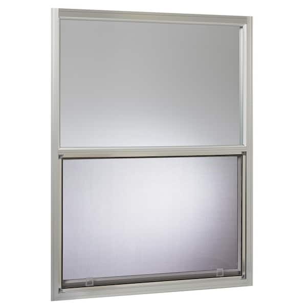 Mobile Home Single Hung Aluminum Window Silver Lightweight Insect Screen 