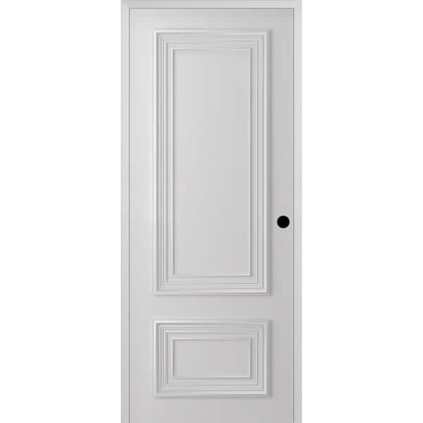 Palazzo 2 DIY-Friendly 24 in. x 80 in. Left Hand Primed Solid Composite Core Wood Single Prehung Interior Door