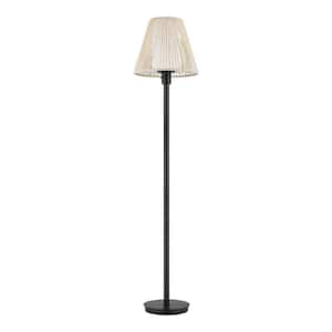 Aspenwood 61.5 in. White and Black Outdoor/Indoor Floor Lamp