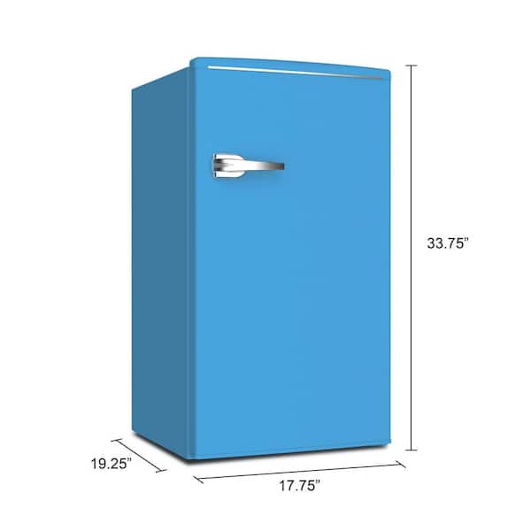 3.5 Cu.Ft Compact Refrigerator, Mini Fridge with Freezer, Retro Design Small  Dri