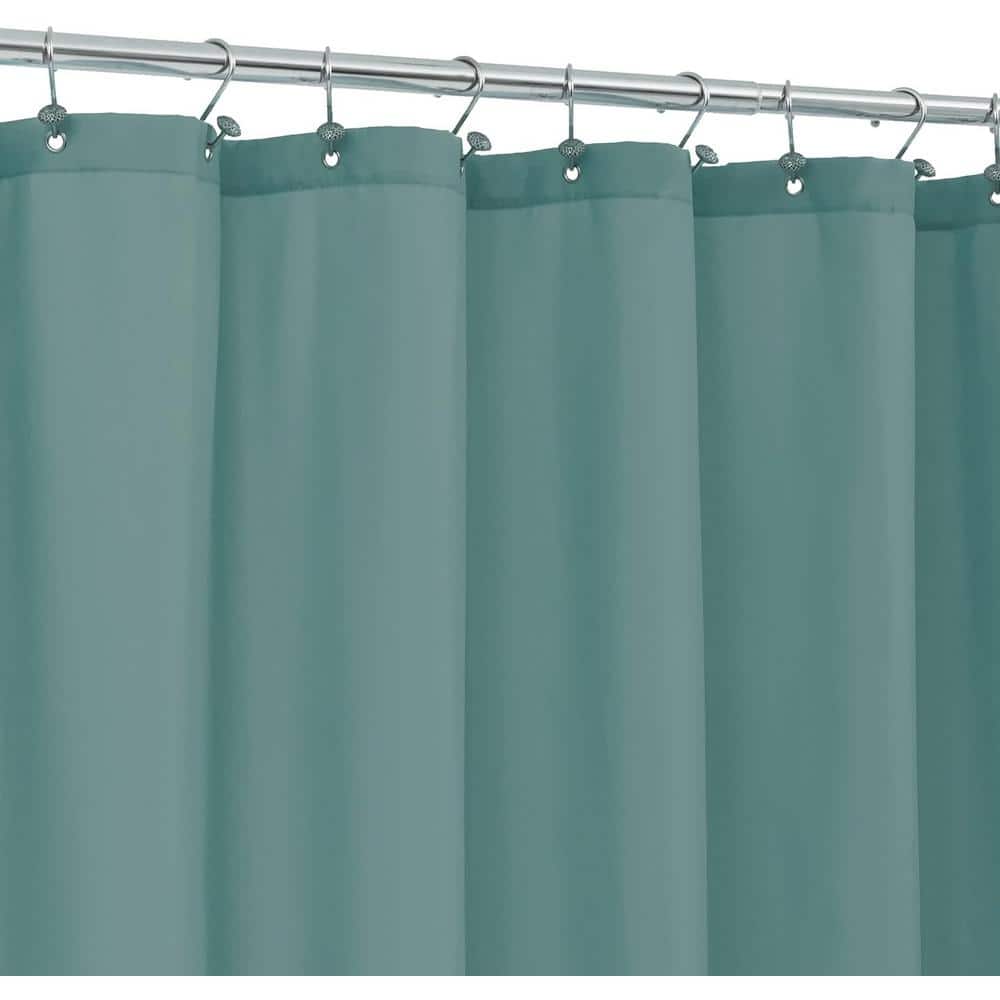 72 in. W x 72 in. L Waterproof Fabric Shower Curtain in Sea Teal