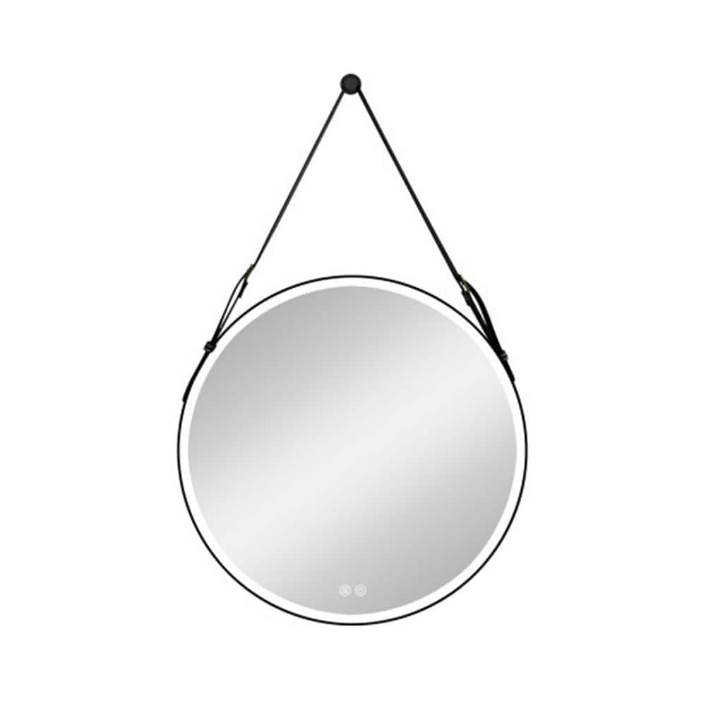 32 in. W x 32 in. H Round Aluminum Framed Dimmable Illuminated Wall Mounted