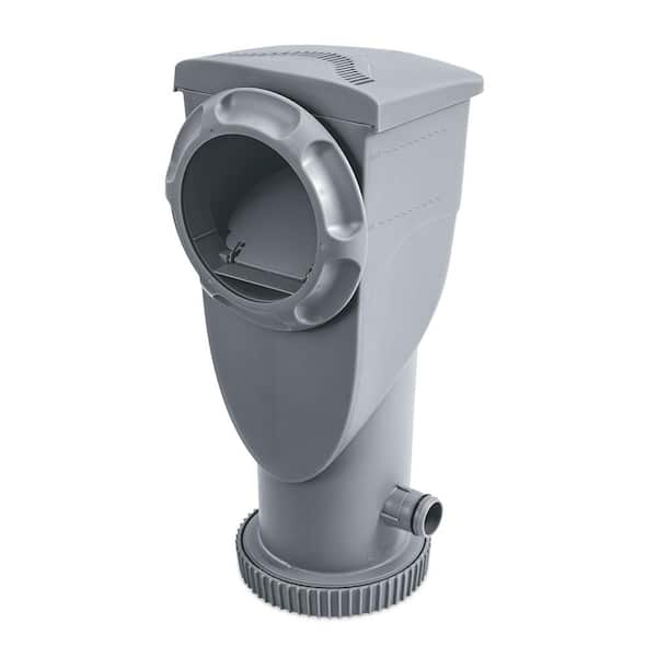 Funsicle 1000 Gallon Skimmer Plus Cartridge Filter Pump System for Above Ground Pool, Cool Gray