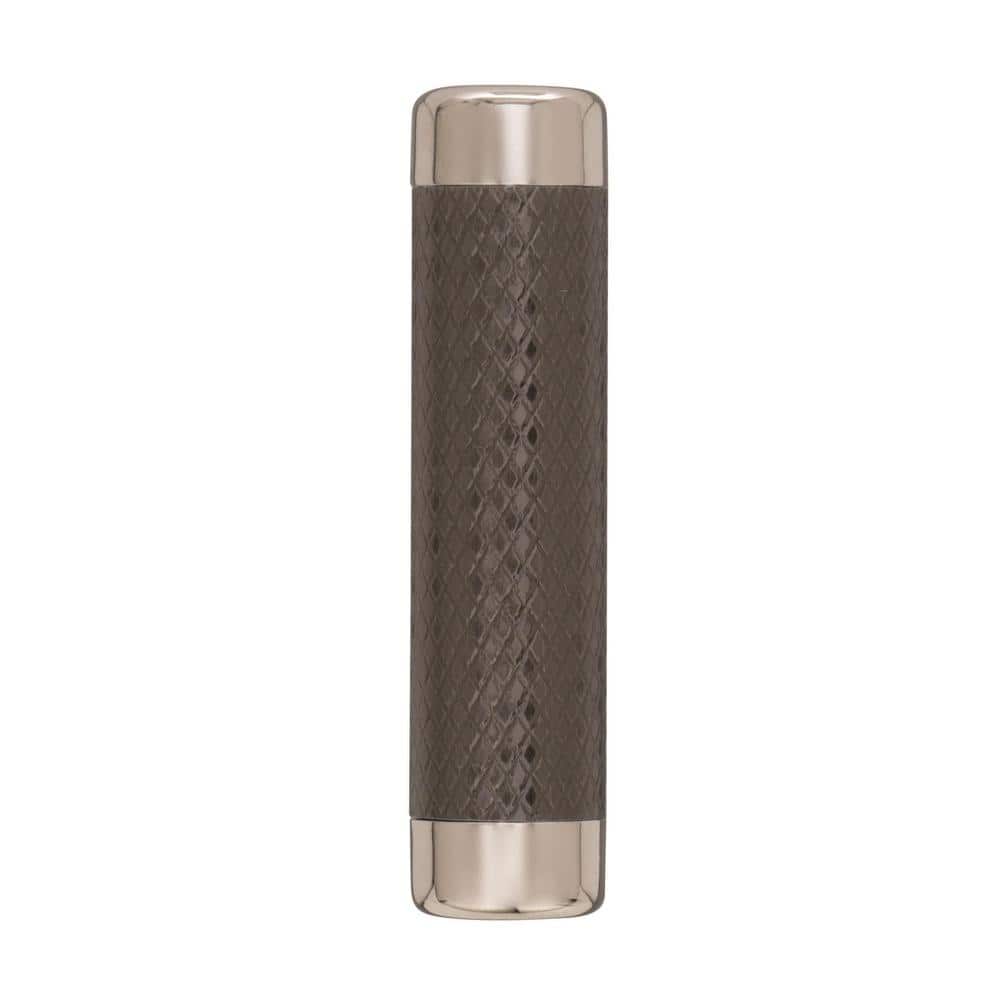 Polished Nickel and Gunmetal T-Handle Cabinet Knob