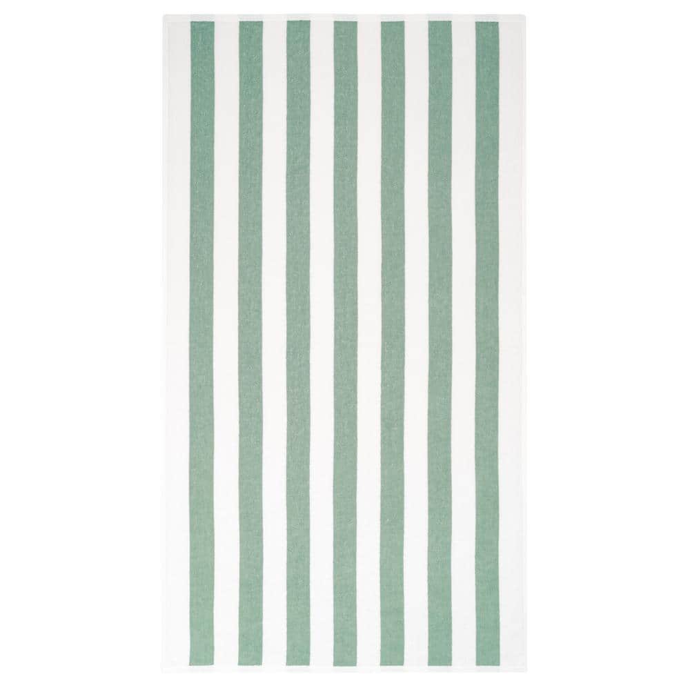 GetUSCart- Utopia Towels Cabana Stripe Beach Towels, Green, (30 x 60  Inches) - 100% Ring Spun Cotton Large Pool Towels, Soft and Quick Dry Swim  Towels (Pack of 4)
