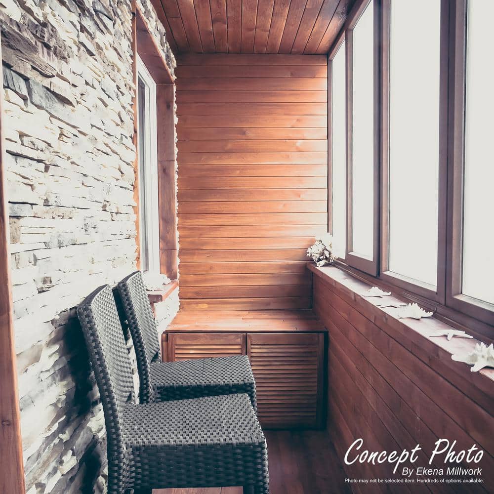 Slate Gray Faux Stone Siding Corner Panel, 3" x 48"
