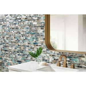 Night Sky 12 in. x 12 in. Glossy Glass Floor and Wall Mosaic Tile (1 sq. ft. / each)