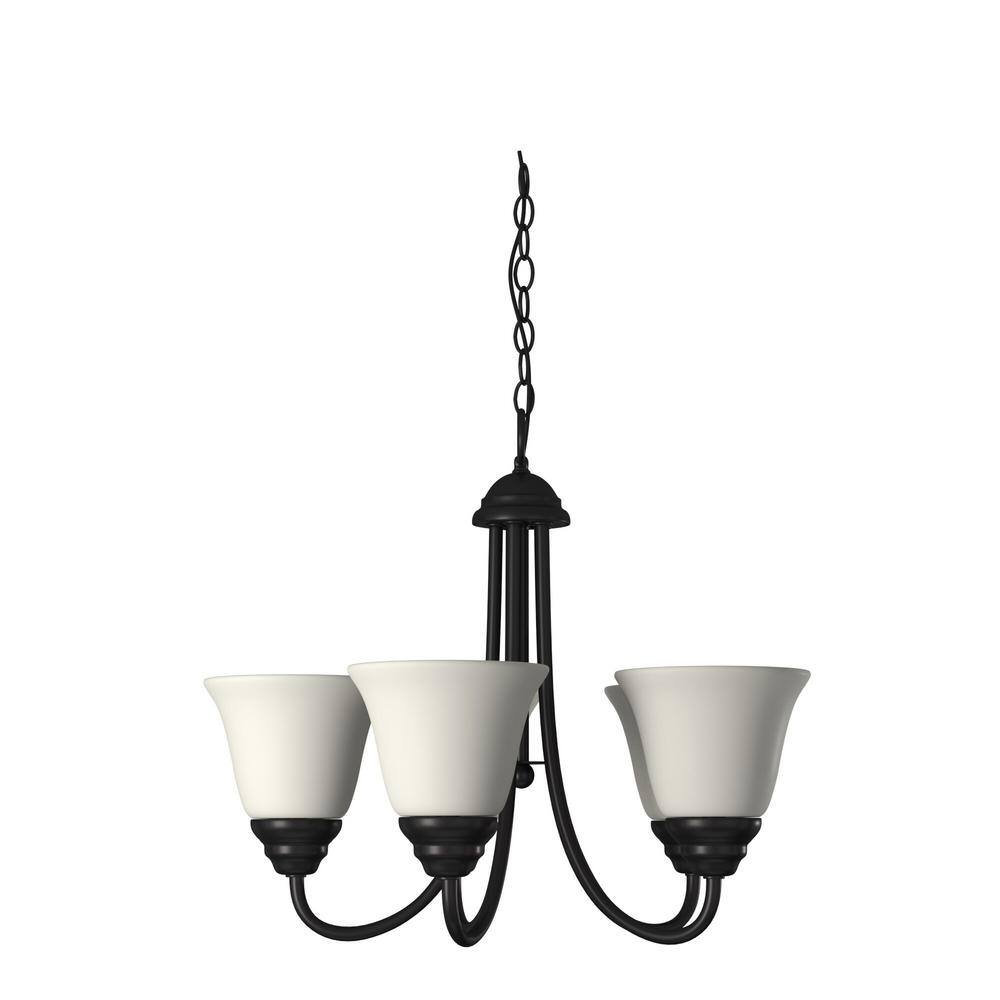 Kendall Mini Chandelier in Timeless Oil Rubbed Bronze with Alabaster Glass Shades