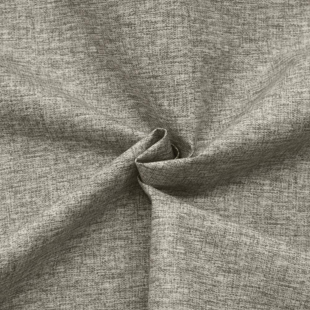 Taupe Grey Blackout Grommet Top Polyester Curtain Panel 52 x 108