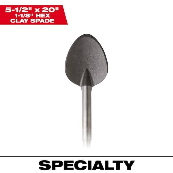 5-1/2 in. x 20 in. High-Speed Steel Hex Clay Spade Bit