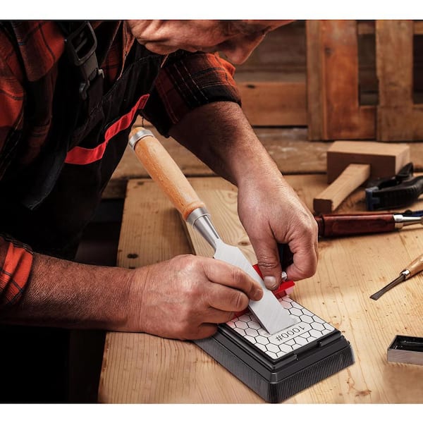 Saker Sharpening Stone with Honing Guide Tool, chisel set for