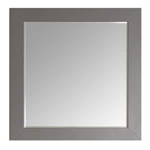 Aberdeen 36 in. W x 30 in. H Framed Rectangular Bathroom Vanity Mirror in Grey