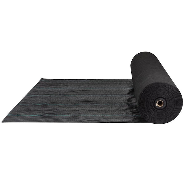 Weed Barrier, 5.8 oz. Landscape Fabric, 4 ft. x 300 ft. Cover Mat Heavy Duty Woven Grass Control Geotextile, Black
