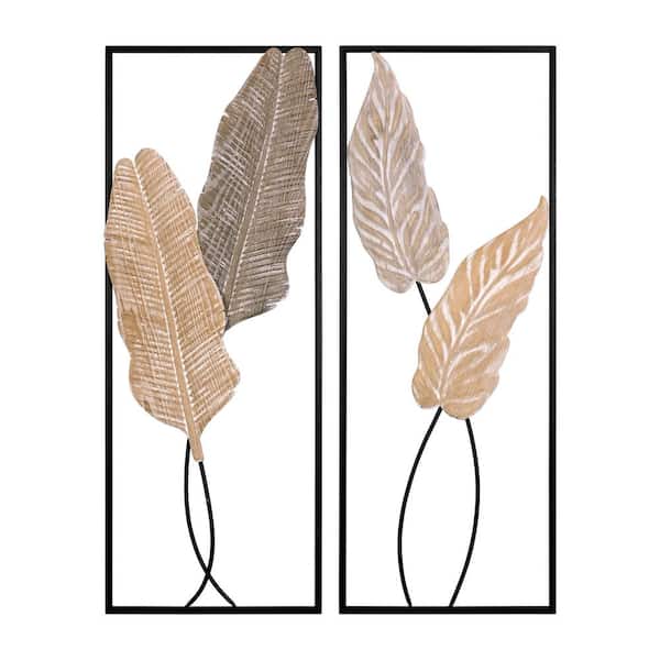 Stratton Home Decor Metal Traditional Branches and Leaves Panel Wall