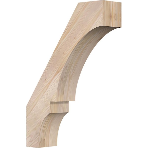 Ekena Millwork 5 1/2"W x 20"D x 28"H Balboa Smooth Knee Brace, Douglas Fir