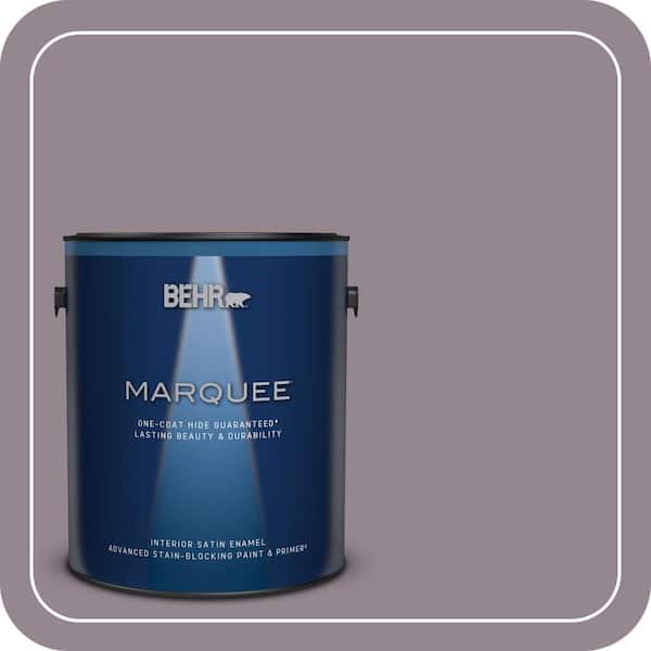 BEHR MARQUEE 1 gal. #MQ1-32 Cinema Screen One-Coat Hide Satin Enamel Interior Paint & Primer