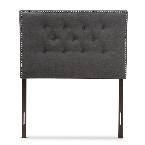 Baxton Studio Windsor Gray Twin Headboard