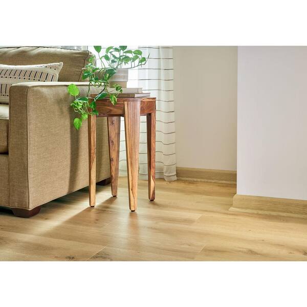 Pergo Defense+ 7.48 in. W Dayglow Golden Oak Waterproof Laminate Wood Flooring (19.63 sq. ft./case) LF001065