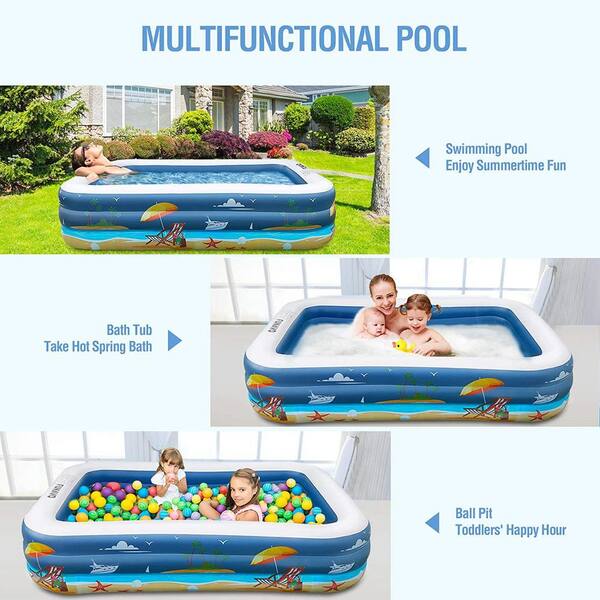 Swimming Pools for Gardens, Fast Set Family Swimming Pool, Kids Adult Swimming  Pools, Wear-Resistant Round Thick Marine Ball Pool, Outdoor, Garden,  Backyard Swimming Center : : Patio, Lawn & Garden