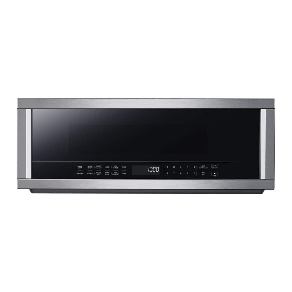 Vissani 1.2 cu. Ft. Low Profile Over the Range Microwave in Stainless Steel with Sensor Cook, Silver