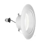 4 in. Color Selectable CCT Deep Baffle White Integrated LED Recessed Trim (4-Pack)