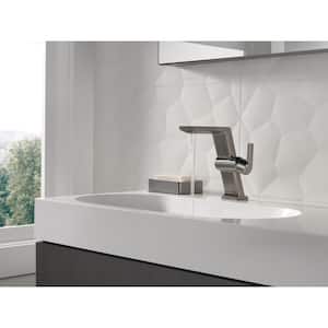 Pivotal Single Handle Single Hole Bathroom Faucet in Lumicoat Black Stainless