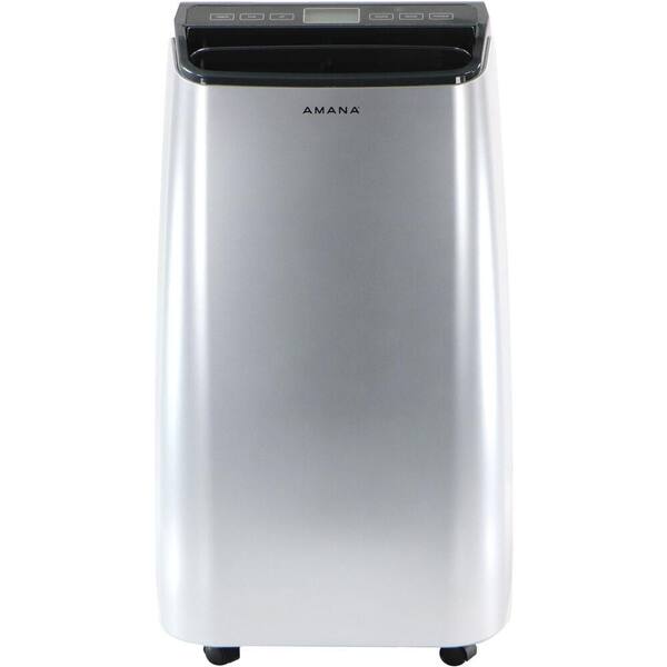 Amana 10000 Btu 6 500 Btu Doe Portable Air Conditioner In Silver And Gray Amap101aw 2 The Home Depot