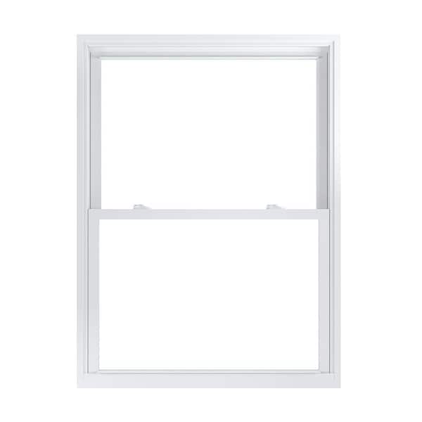 American Craftsman 39.75 in. x 53.25 in. 70 Pro Series White Double Hung Low-E Argon PS Glass Vinyl Replacement Window, Screen Incl