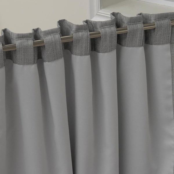 Elrene Green Solid Tab Top Room Darkening Curtain - 52 in. W x 84 in. L  026865643046 - The Home Depot