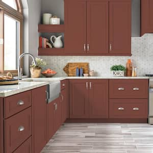 1 gal. #S160-7 Red Chipotle Satin Enamel Interior/Exterior Cabinet, Door & Trim Paint