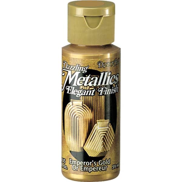 DecoArt Dazzling Metallics 2 oz. Emperor's Gold Acrylic Paint