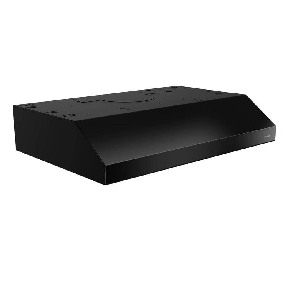 Broan-NuTone 30-Inch Black Stainless Steel Convertible Range Hood