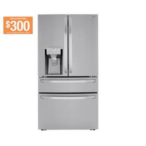 30 cu. ft. 4-Door French Door Refrigerator, Full Convert Drawer, Smart Cooling and Craft Ice, PrintProof Stainless Steel