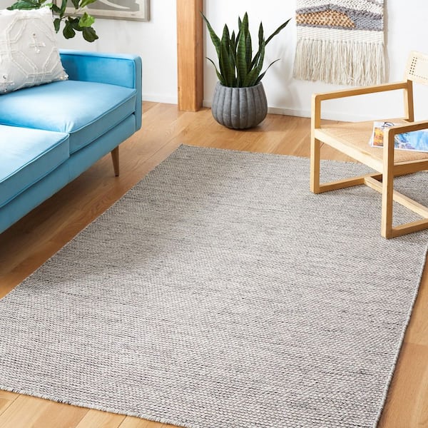 Natura 5 ft. x 8 ft. Gray/Ivory Striped Marle Area Rug