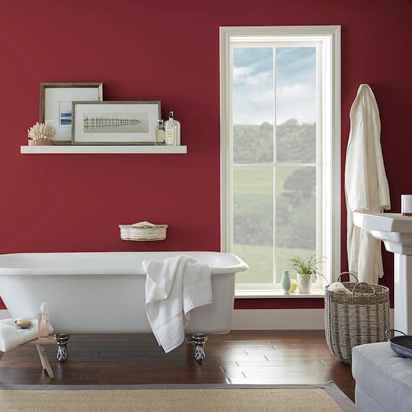 BEHR gal. #M140-7 Dark Crimson Extra Durable Satin Enamel Interior Paint  and 5-Piece Wooster Set All-in-One Project Kit BX011936 The Home Depot