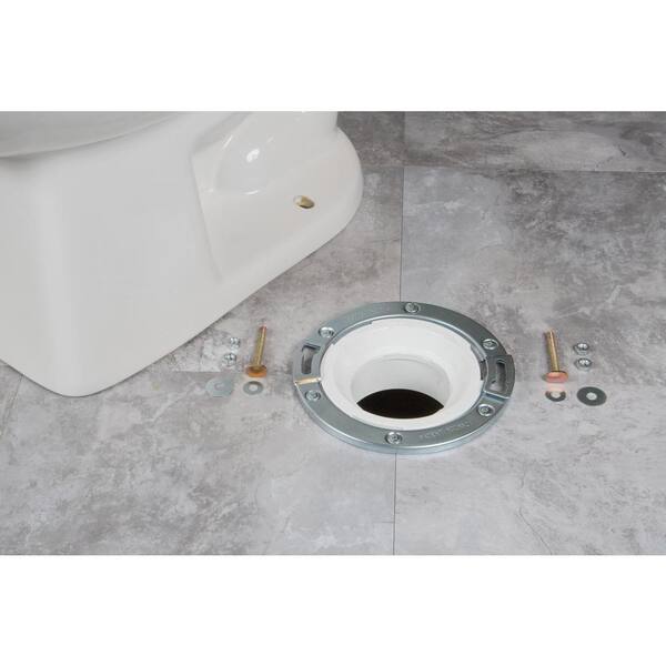 Oatey 7 In Stainless Steel Toilet, How To Tile Around A Toilet Drain
