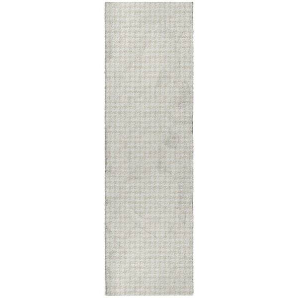 Dream Shag Premium Machine Washable Abstract ADS137 Linen 2 ft. x 7 ft. Runner Rug