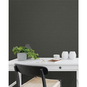 Stoneware Tailor Houndstooth Vinyl Peel and Stick Wallpaper Roll (31.35 sq. ft.)